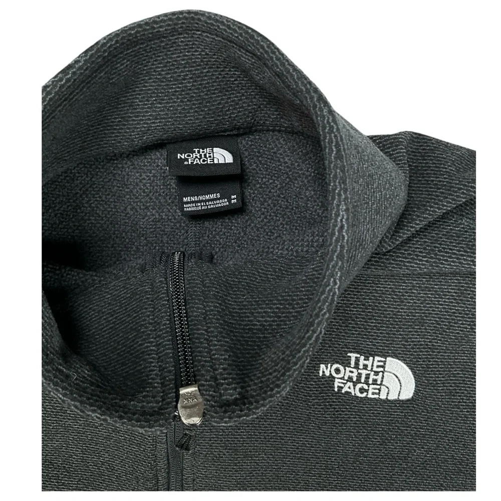 The North Face Textured Cap Rock 1/4 Zip Fleece Men's‎ Medium Asphalt Gray